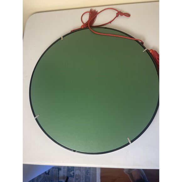 VTG Set of 2 Large Japanese Wall Art Frame 3D Silk Fabric Collage Geisha Floral - Picture 11 of 16